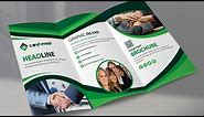 Brochure Design : Tri Fold Brochure Design in Illustrator cc