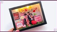DIY 3d Miniature Photo frame with Paper/ Valentine's Day ♥️ gift idea