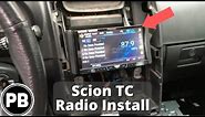 2005 - 2010 Scion TC Stereo Install Pioneer AVH-P4400BH