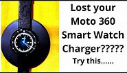 How to charge Moto 360 smart watch with 5w Qi wireless charge pad.