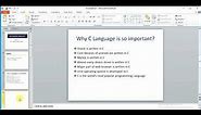 Learn C Language Powerpoint presentation