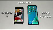 iPhone 7 Vs Oppo A9 2020 Speed Test
