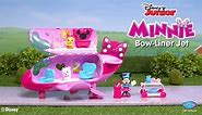 Disney Junior Minnie Mouse Bow-Liner Jet Toy Figures and Playset, Officially Licensed Kids Toys for Ages 3 Up, Gifts and Presents