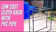 Cloth Rack Stand With PVC Pipe Making A Low Cost Cloth Hanger With PVC Pipe