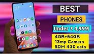 Best 4 mobile phone under 5000 in january 2021 | best mobiles under 5000 | 4GB ram