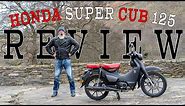 Honda Super Cub 125 REVIEW. 188 mpg. This fuel efficient motorcycle will save you money on transport