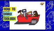 How to draw a TOOLBOX! easy!