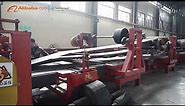 Rubber conveyor belt manufacture