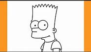 How to Draw BART SIMPSON (The Simpsons)