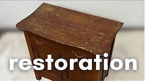 My husband asked me to refinish this family heirloom | Antique ELM Furniture Restoration