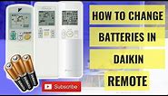 How to Change Remote Batteries on Daikin Wall Split Air Conditioner