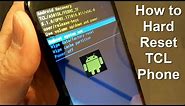 How to reset Frozen Android Phone - Hard Reset phone TCL - Super Easy