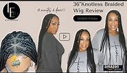 REALISTIC 36" Amazon Full Lace Triangle Knotless Braided Wig l Affordable l Less than 20 Minutes 😱
