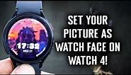 How To Set Picture As Background On Galaxy Watch 4 Watch Face 😍📷