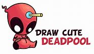 How to Draw Cute Cartoon / Chibi Deadpool Easy Step by Step Drawing Tutorial for Beginners - How to Draw Step by Step Drawing Tutorials