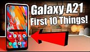 Samsung Galaxy A21 | First 10 Things To Do!