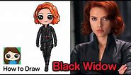 How to Draw Black Widow | The Avengers