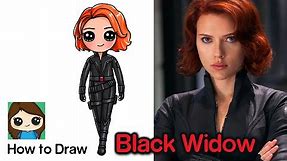 How to Draw Black Widow | The Avengers