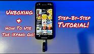 HOW TO USE THE SANDISK IXPAND FLASH DRIVE GO FOR THE IPHONE & IPAD - UNBOXING & SIMPLE TUTORIALS!