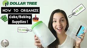 How To Organize Cake/Baking Supplies | Dollar Tree | ThaliaCakes