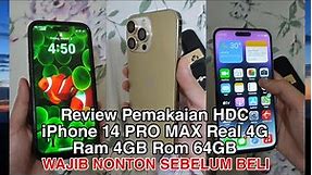 Review pemakaian HP iPhone 14 Pro Max HDC Real 4G Ram 4GB Rom 64GB Harga 2 Jt an