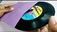 DIY How to make a 7 inch vinyl record sleeve