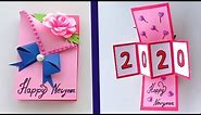 How to Make Happy New Year Card 2020 | New Year Greeting Cards Latest Design Handmade