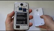Samsung Galaxy S4 - How To Open Battery Cover and Remove Battery/Sim - Fliptroniks.com