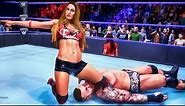 WWE2K20: Nikki Bella (barefoot) vs Randy Orton intergender wrestling