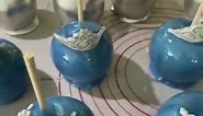 #Blue and metallic candy apples with crowns ! | Danielle Burney
