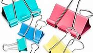 Binder Clips, 100 Pcs Binder Clips Assorted Sizes, Large, Medium, Small, Mini Binder Clips Combination, Can Meet Most of The Daily Needs