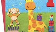 Twizler 1st Birthday Card Giraffe – Age 1 Birthday Card –Girls Birthday Card Age 1 – Boys Birthday Card Age 1 –1st Birthday Card Girl –1st Birthday Card Boy -Happy Birthday Card 1 Year Old –Card Age 1