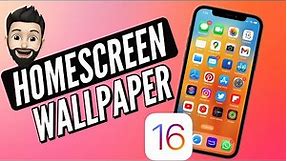 How To Change Homescreen Wallpaper in iPhone in iOS 16 I How To Set HomeScreen Wallpaper in iOS 16