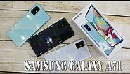 Samsung Galaxy A71 colors unboxing | camera, fingerprint, face unlock tested