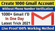 How To Create 1000 Gmail in Account in 1 Click | Free Gmail account Generator 2022