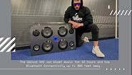 Bumpboxx Bluetooth Portable Speaker Boombox Uprock V1s Black | Retro Boombox with Bluetooth Speaker | Rechargeable Lithium Battery | Includes Wireless Microphone, Carrying Strap & Remote Control
