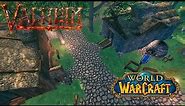 Building Goldshire from World of Warcraft in Valheim.