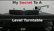 Level Your Turntable Inexpensively