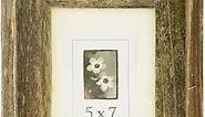 FRAME USA Barnwood Series 5x7 Picture Frames - Made with Real Reclaimed Wood