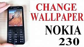 Nokia 230 - How to Set Up or Change Wallpaper
