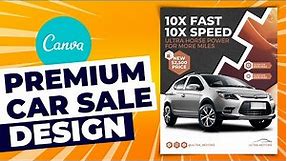 🤩 Make a Premium Car Sales Flyer Design in Canva - African Geek
