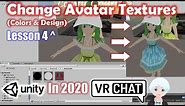 Change Avatars Colors, Designs, and Textures in VRChat - Lesson 4 - Unity in 2020