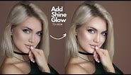 Adding Shine and Glow to Skin - Easy Photoshop Tips !!