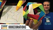 How to make an edge-coloured origami dodecahedron