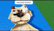SHE IS HACKING IN BUILD A BOAT! (Funny Moments)