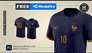 Soccer jersey mockup FREE PSD + Download