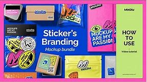 Your BRAND made into STICKERS with mockups [PHOTOSHOP TUTORIAL]