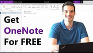 How to get Microsoft OneNote For FREE!!!