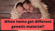 Twin pregnancy | Homozygous vs Heterozygous twins