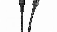 Scosche CCB10-SP Strikeline Premium USB-C to USB-C Sync Braided Charging Cable, 10 feet, Space Grey